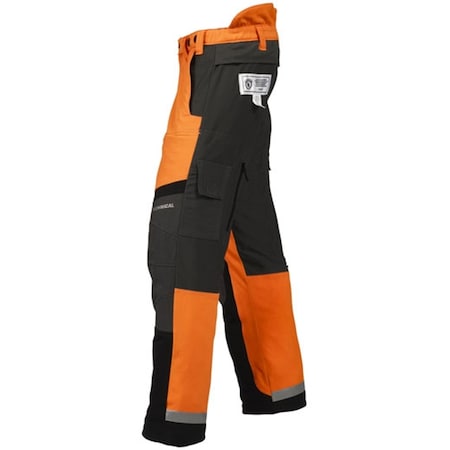 Husqvarna Chainsaw Pants, Multi-materials, Hi-Vis Orange, Size Small HTHVC-S